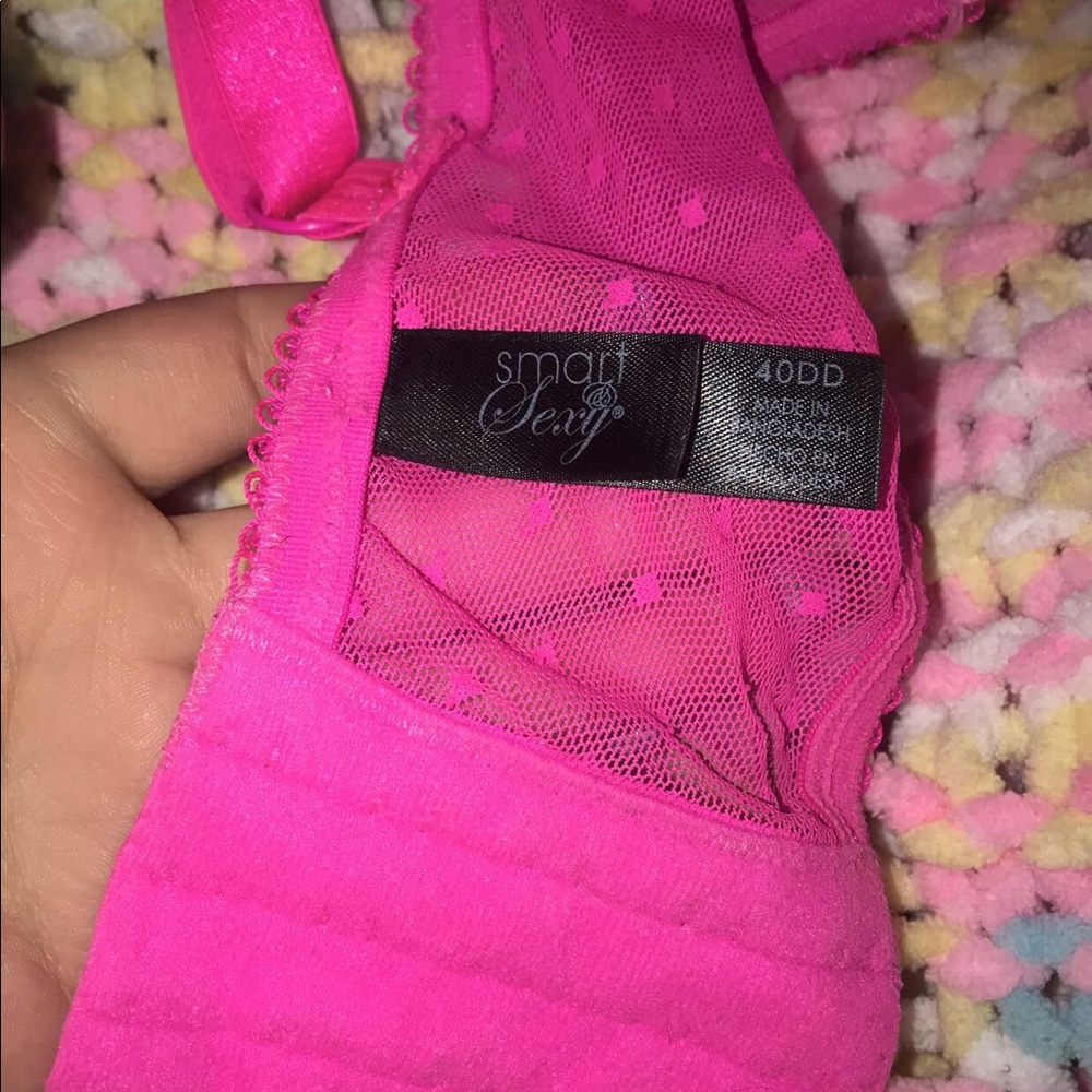 Pink bra